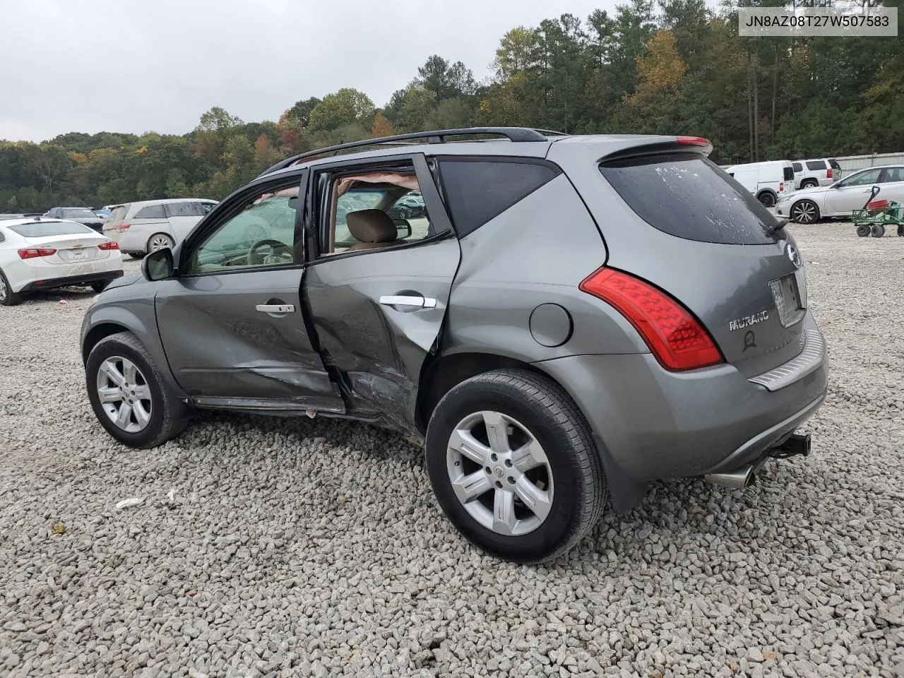 2007 Nissan Murano Sl VIN: JN8AZ08T27W507583 Lot: 78106954