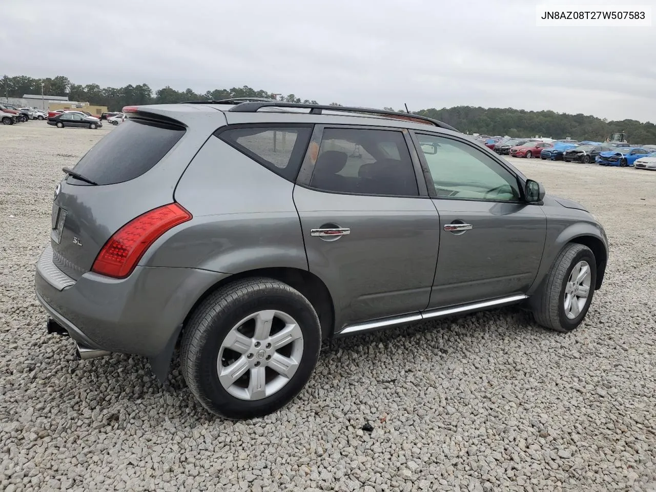 2007 Nissan Murano Sl VIN: JN8AZ08T27W507583 Lot: 78106954