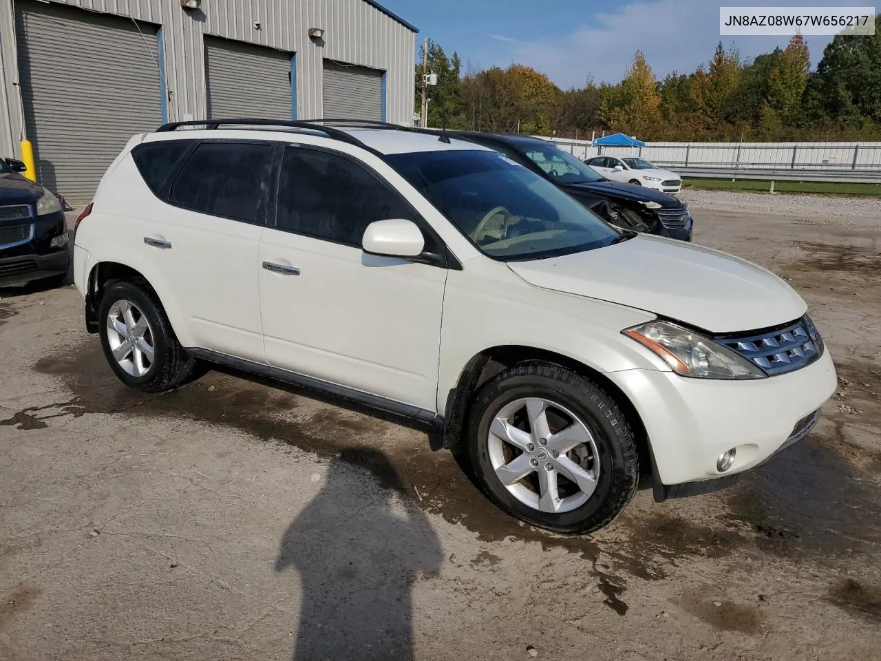 JN8AZ08W67W656217 2007 Nissan Murano Sl