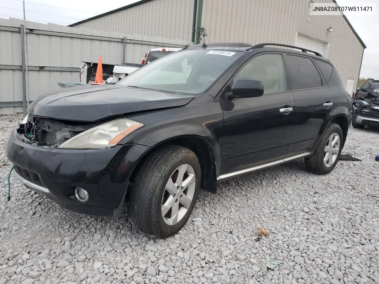 2007 Nissan Murano Sl VIN: JN8AZ08T07W511471 Lot: 78198414