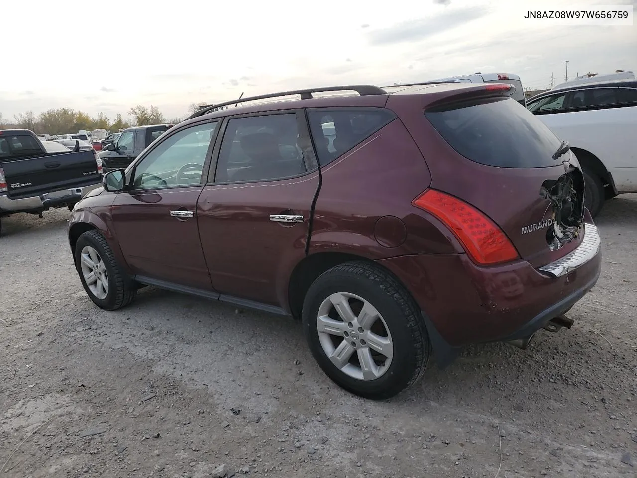 2007 Nissan Murano Sl VIN: JN8AZ08W97W656759 Lot: 78524544