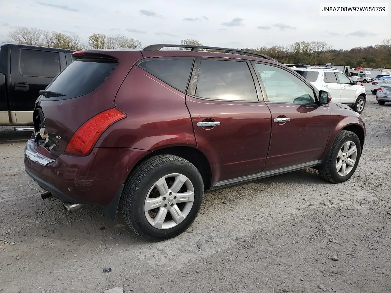 2007 Nissan Murano Sl VIN: JN8AZ08W97W656759 Lot: 78524544