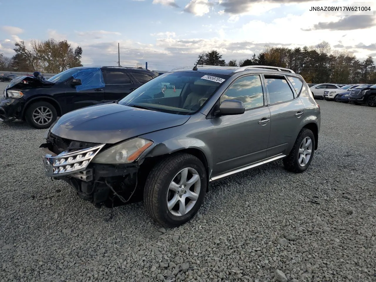 2007 Nissan Murano Sl VIN: JN8AZ08W17W621004 Lot: 79053494