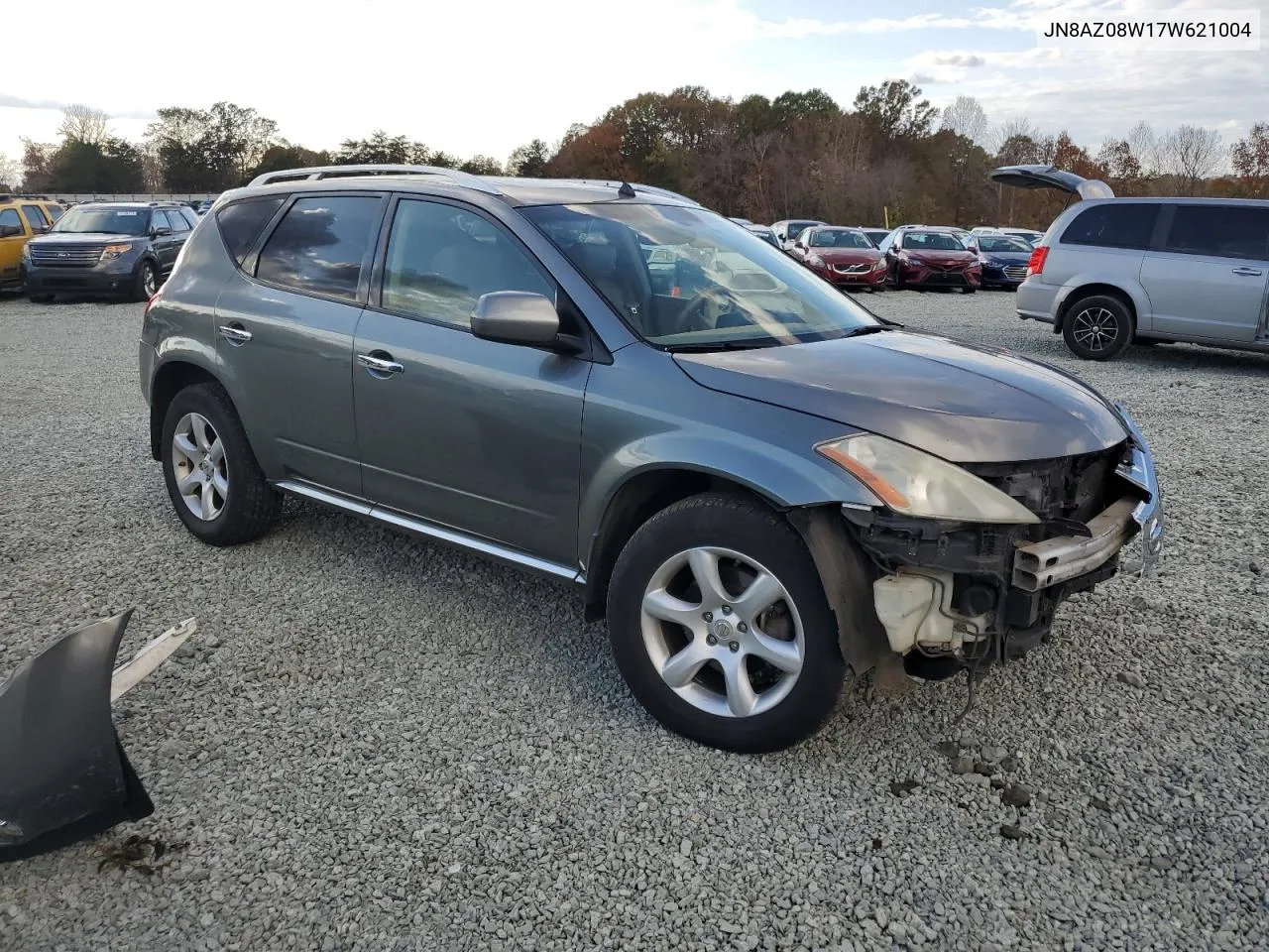 2007 Nissan Murano Sl VIN: JN8AZ08W17W621004 Lot: 79053494