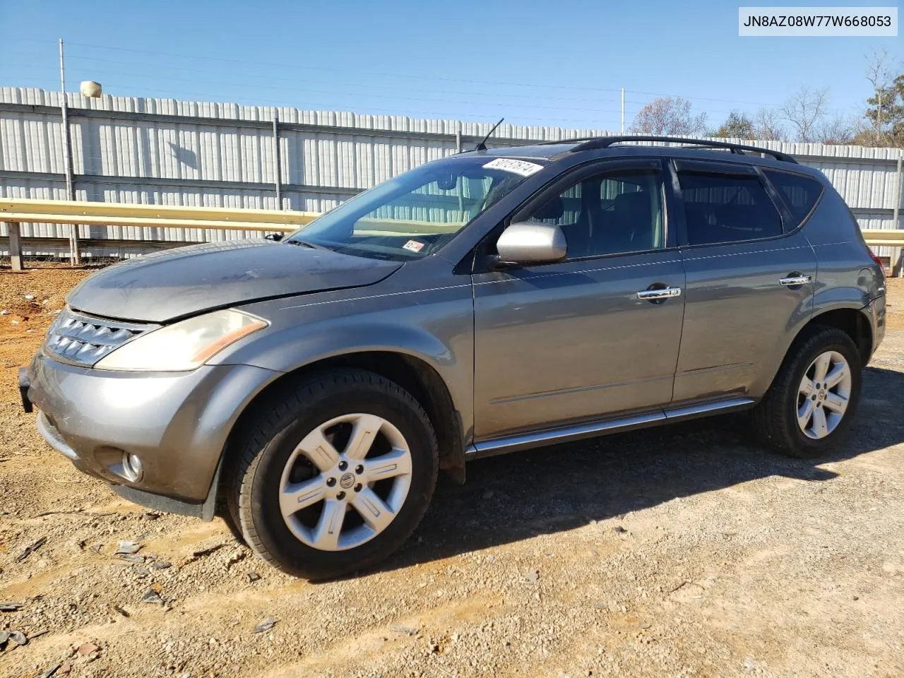 2007 Nissan Murano Sl VIN: JN8AZ08W77W668053 Lot: 80187674