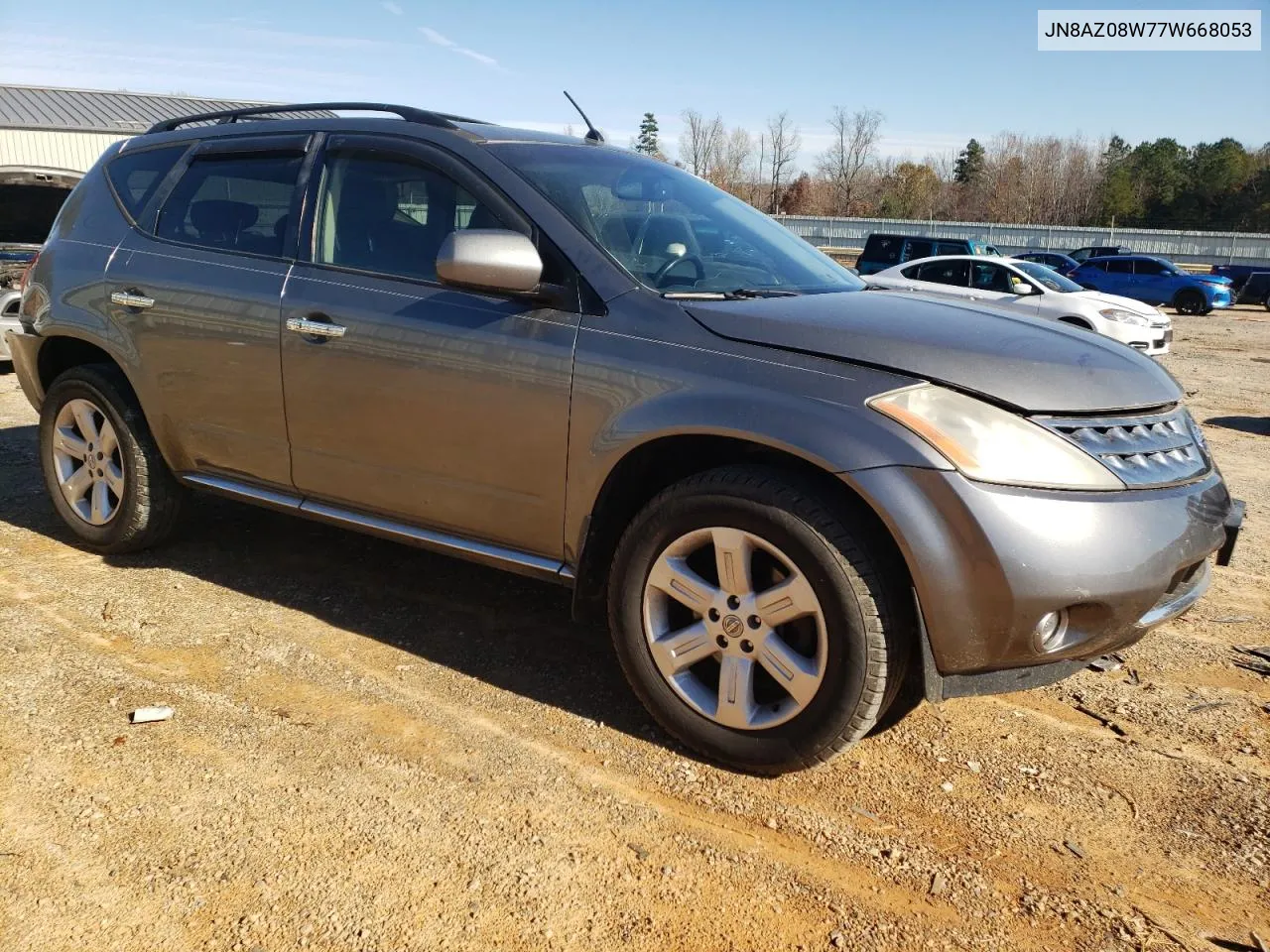 2007 Nissan Murano Sl VIN: JN8AZ08W77W668053 Lot: 80187674