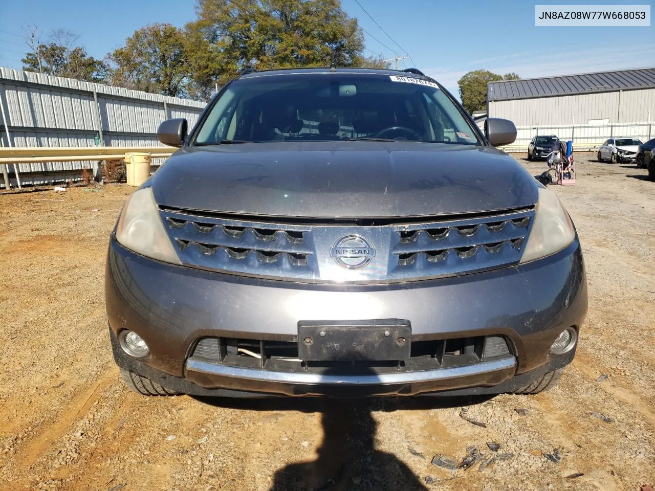 2007 Nissan Murano Sl VIN: JN8AZ08W77W668053 Lot: 80187674