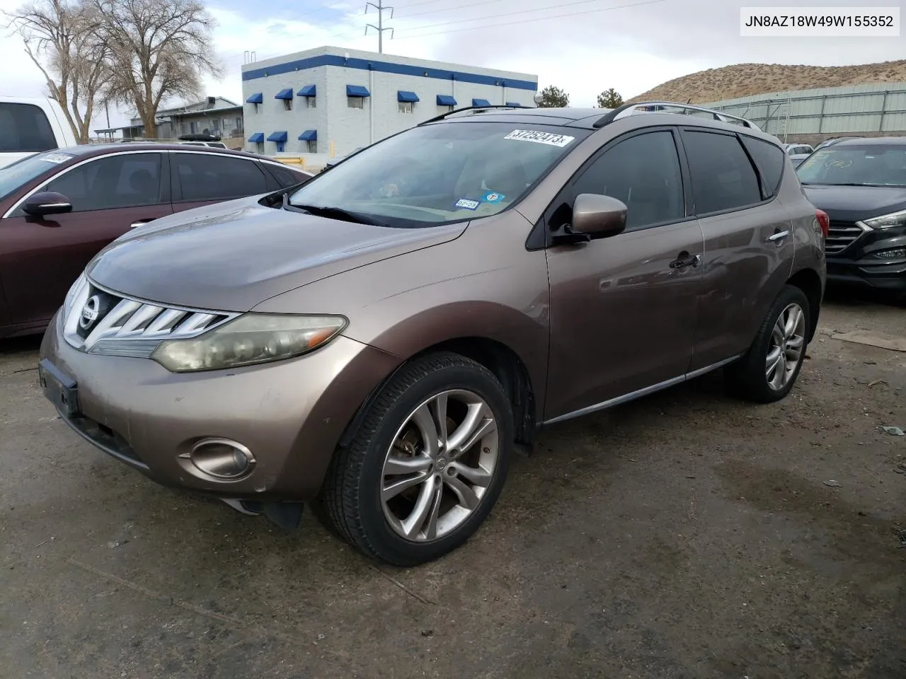 2009 Nissan Murano S VIN: JN8AZ18W49W155352 Lot: 43352794