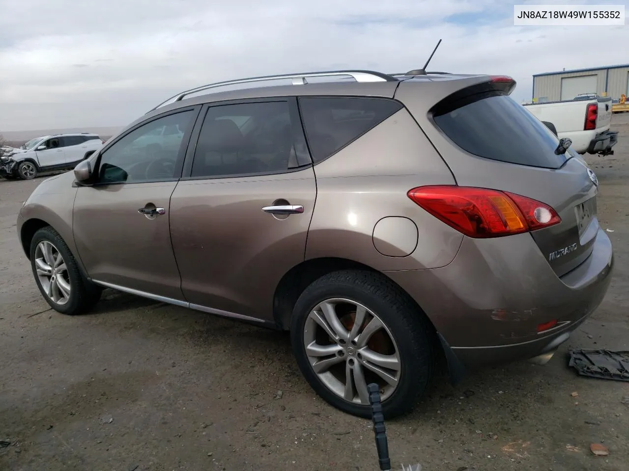 2009 Nissan Murano S VIN: JN8AZ18W49W155352 Lot: 43352794