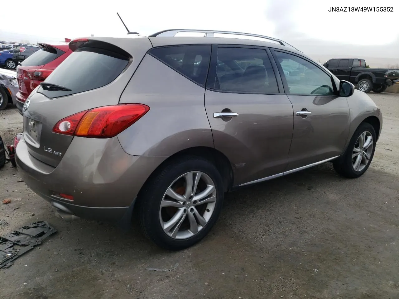 2009 Nissan Murano S VIN: JN8AZ18W49W155352 Lot: 43352794