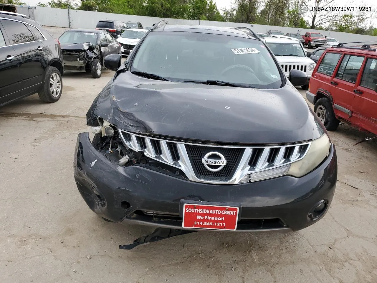 JN8AZ18W39W119281 2009 Nissan Murano S