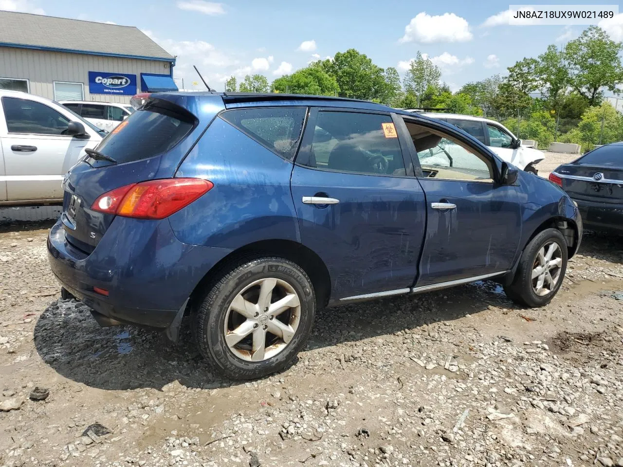 2009 Nissan Murano S VIN: JN8AZ18UX9W021489 Lot: 55178734