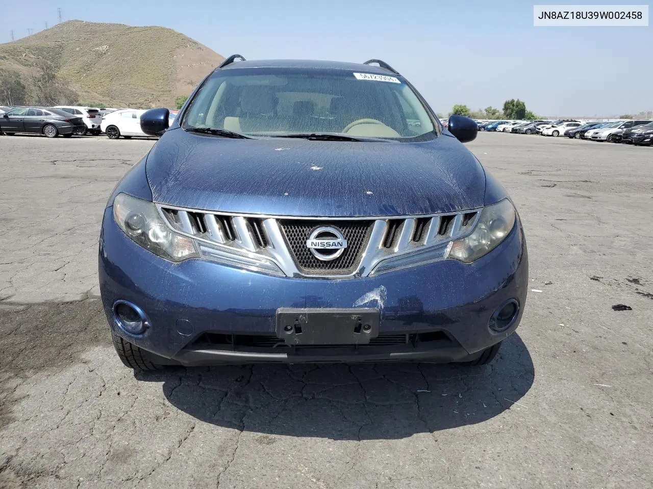 2009 Nissan Murano S VIN: JN8AZ18U39W002458 Lot: 56723904