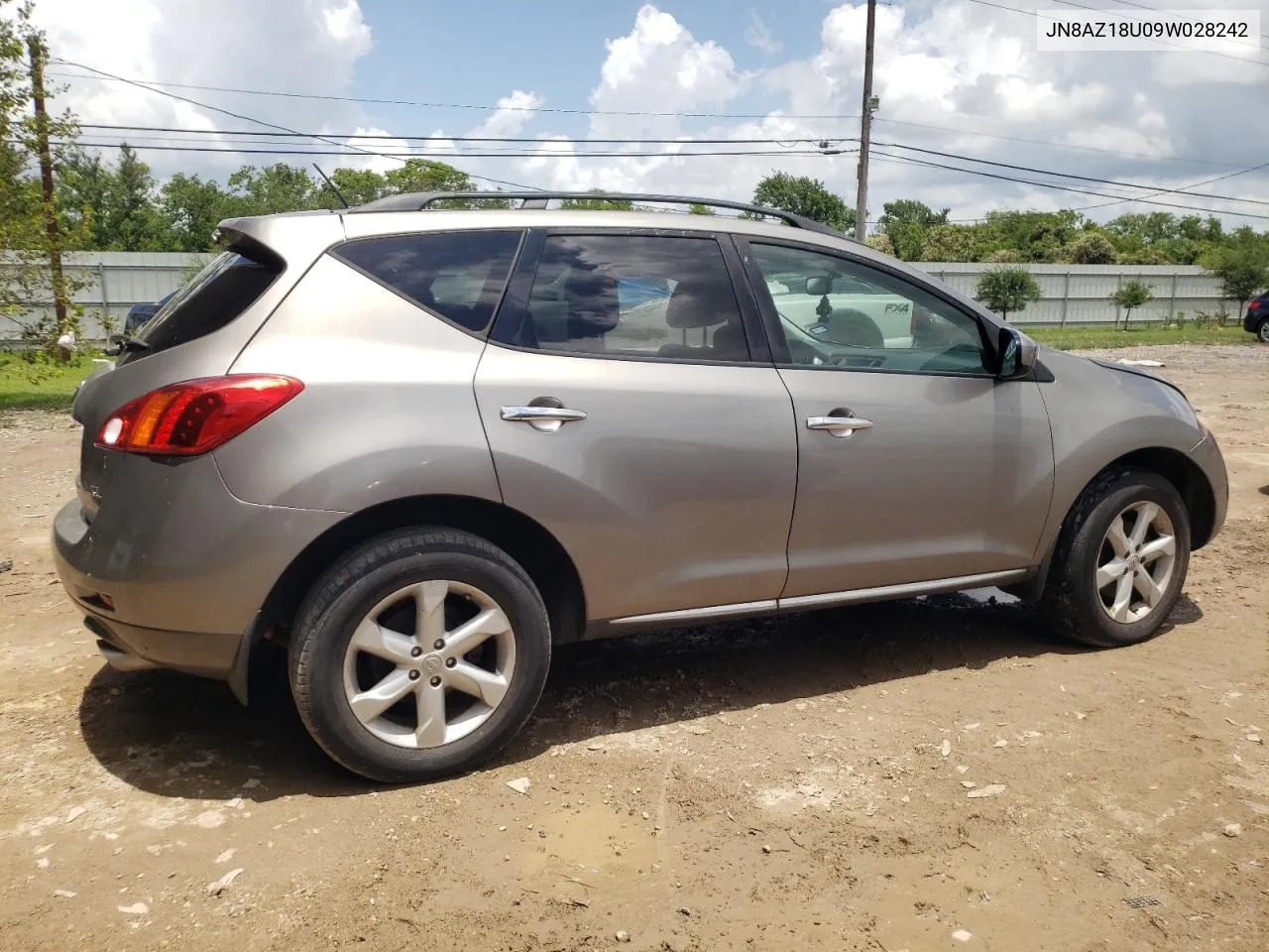 2009 Nissan Murano S VIN: JN8AZ18U09W028242 Lot: 60044554