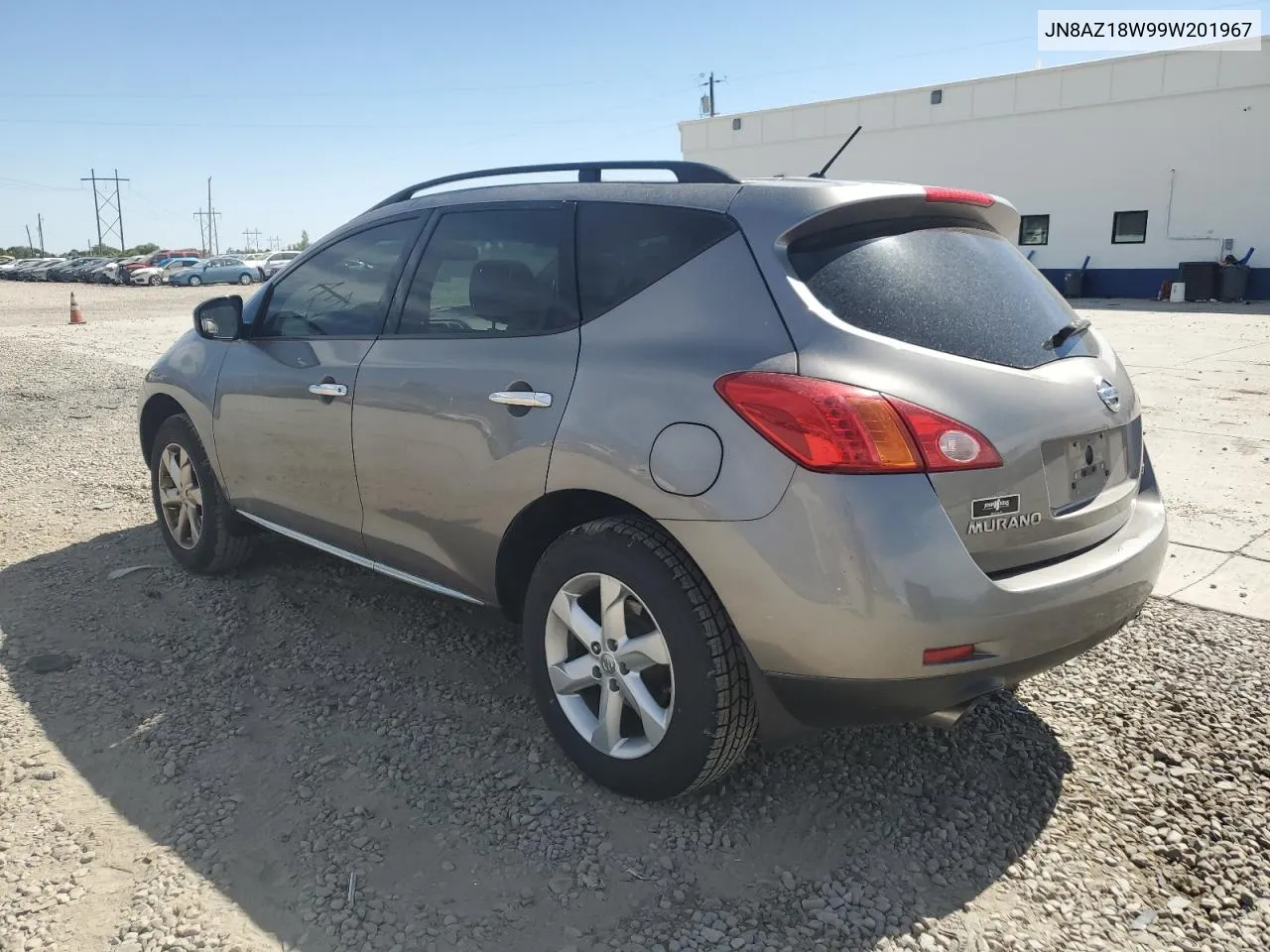 2009 Nissan Murano S VIN: JN8AZ18W99W201967 Lot: 60261114