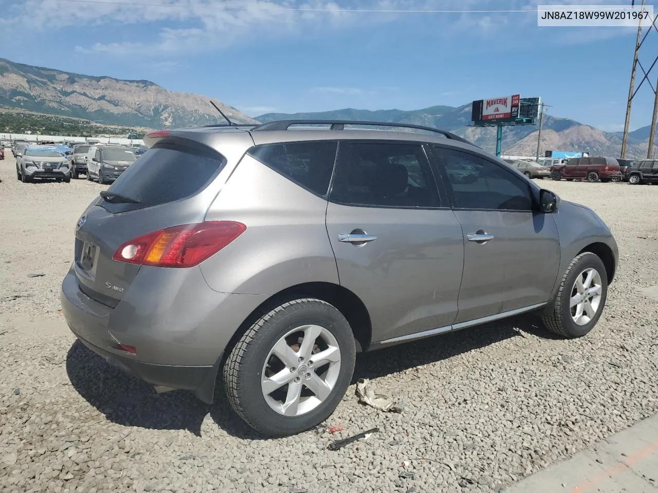 2009 Nissan Murano S VIN: JN8AZ18W99W201967 Lot: 60261114