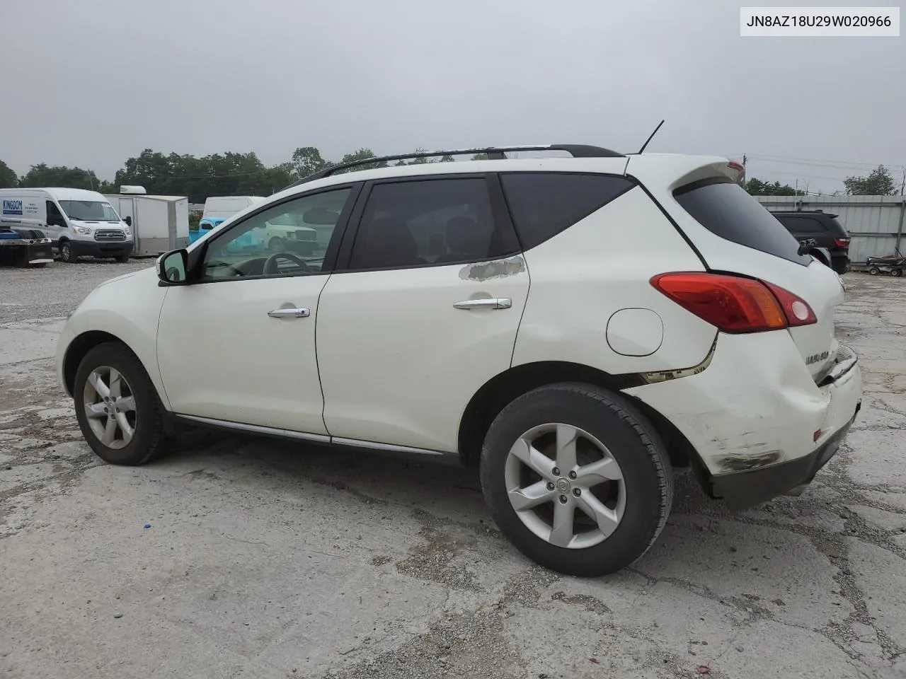 2009 Nissan Murano S VIN: JN8AZ18U29W020966 Lot: 62039484