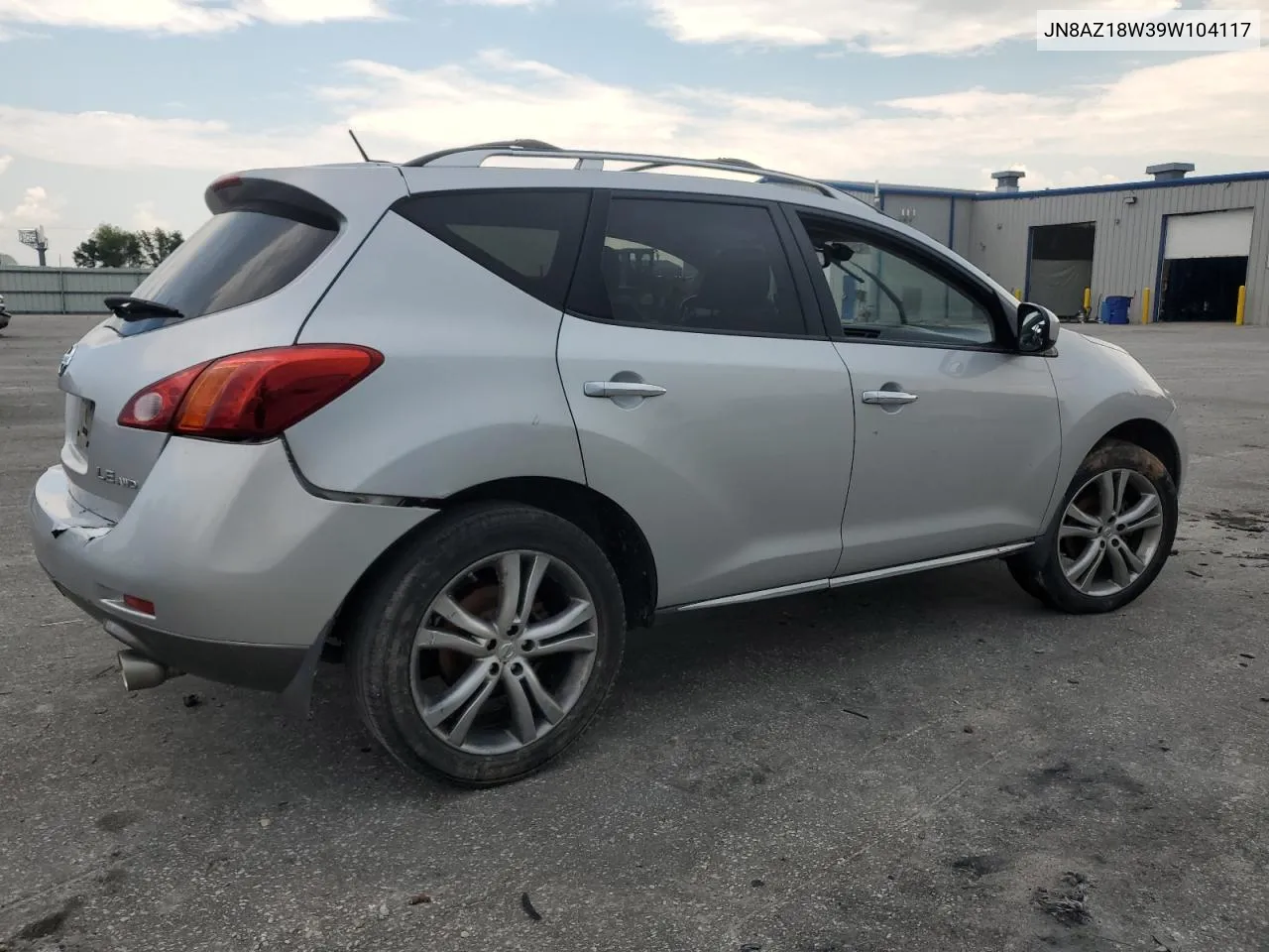 2009 Nissan Murano S VIN: JN8AZ18W39W104117 Lot: 63236064