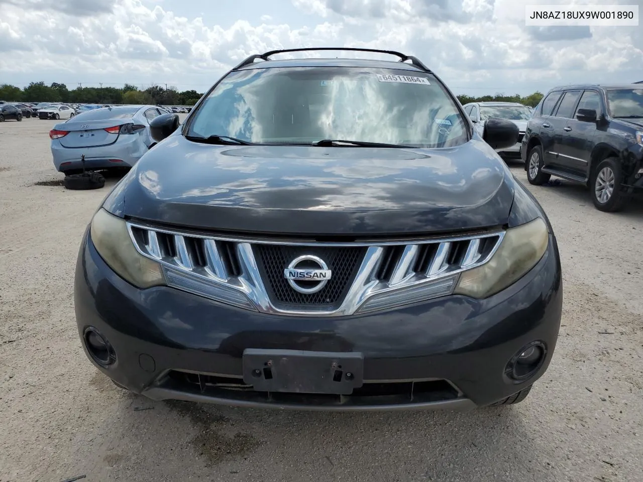 2009 Nissan Murano S VIN: JN8AZ18UX9W001890 Lot: 64511864