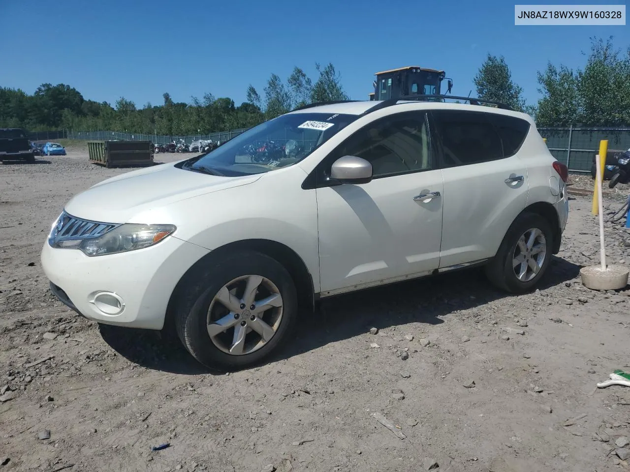 2009 Nissan Murano S VIN: JN8AZ18WX9W160328 Lot: 64943234