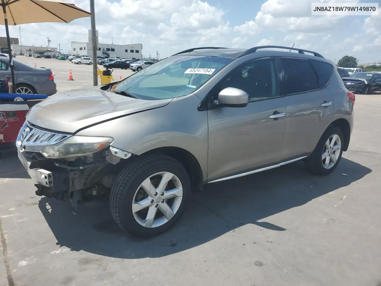 2009 Nissan Murano S VIN: JN8AZ18W79W149870 Lot: 65247154