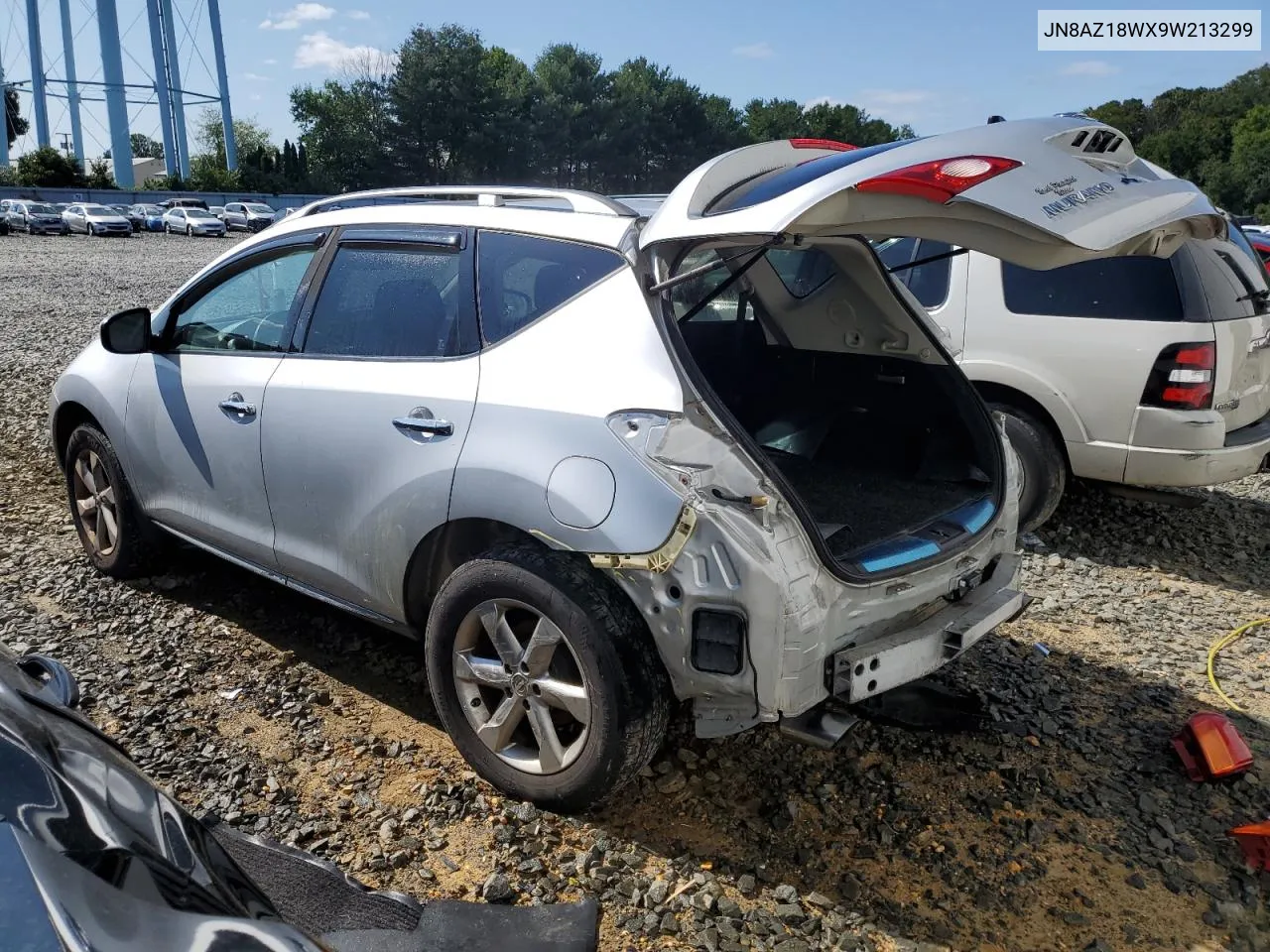 2009 Nissan Murano S VIN: JN8AZ18WX9W213299 Lot: 65462014