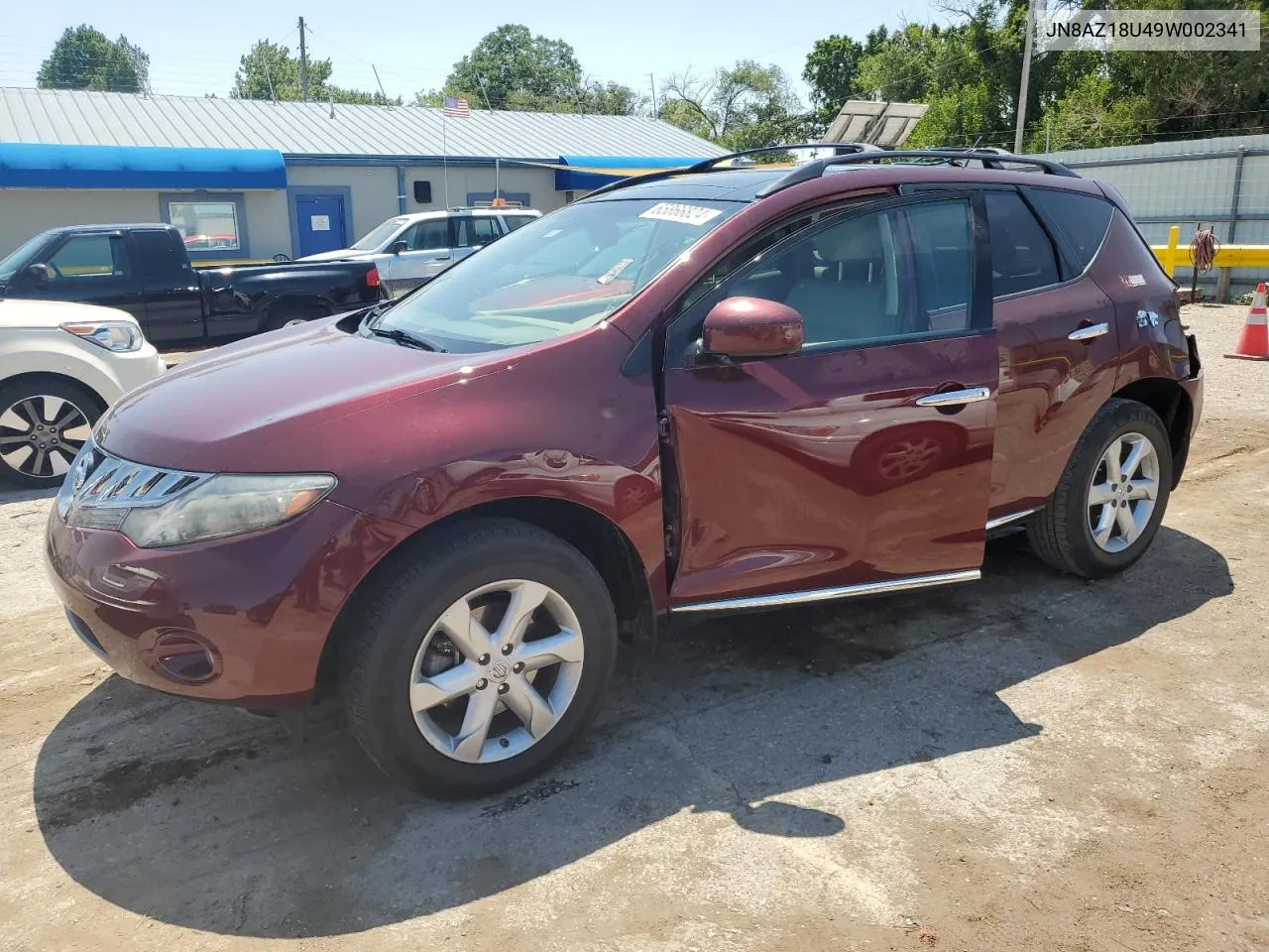 2009 Nissan Murano S VIN: JN8AZ18U49W002341 Lot: 65866824