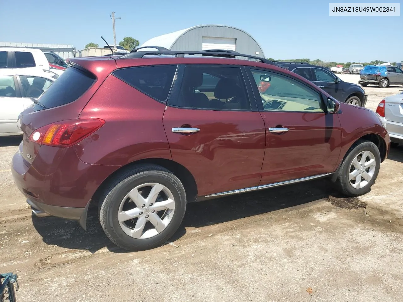 2009 Nissan Murano S VIN: JN8AZ18U49W002341 Lot: 65866824