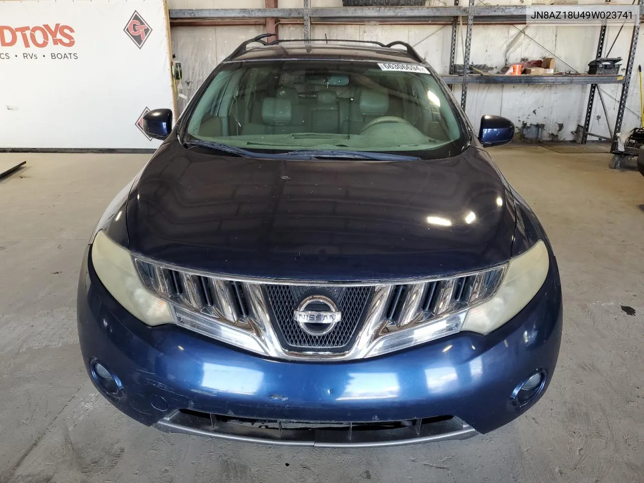 2009 Nissan Murano S VIN: JN8AZ18U49W023741 Lot: 66306694