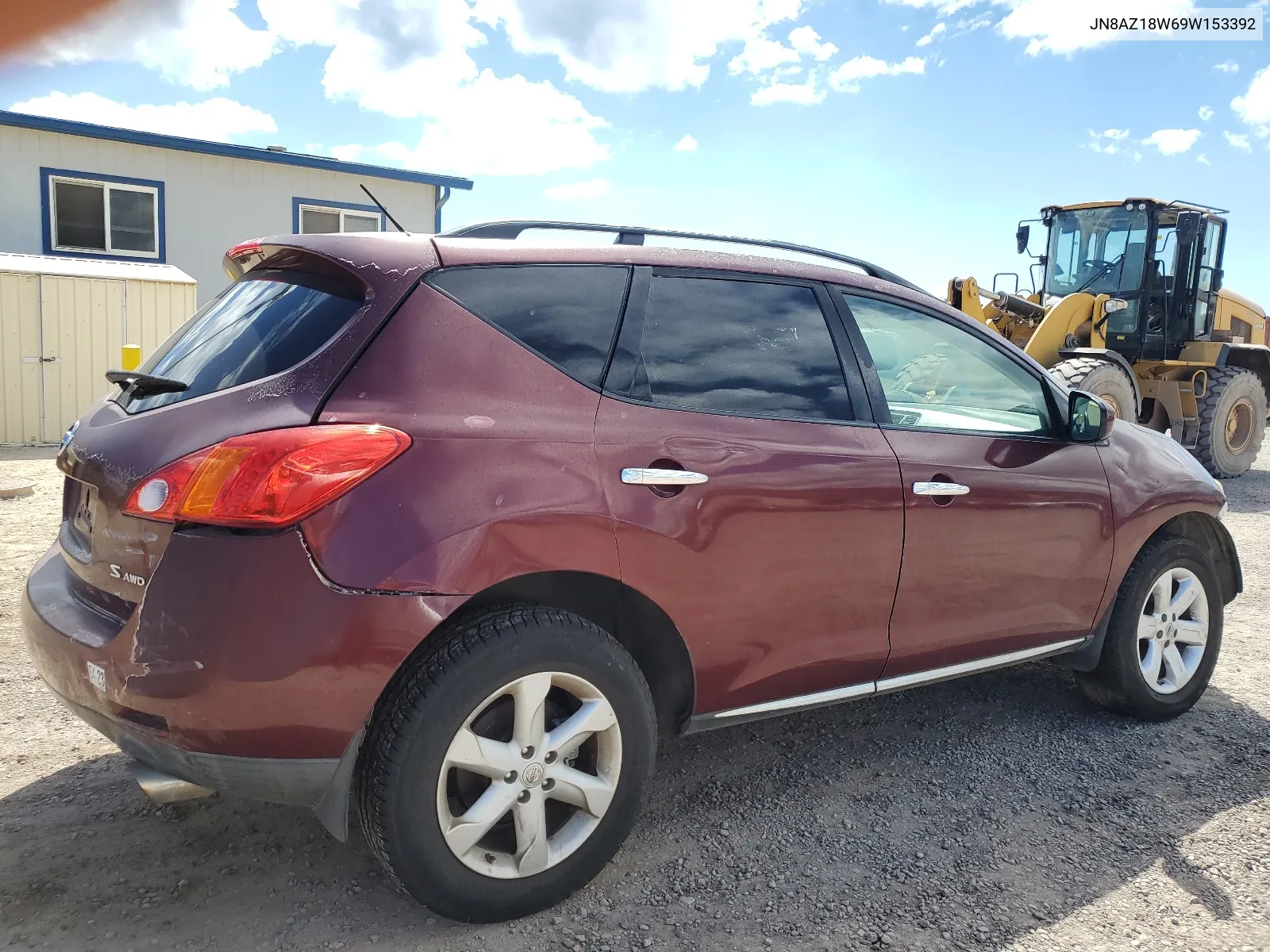 2009 Nissan Murano S VIN: JN8AZ18W69W153392 Lot: 67766504