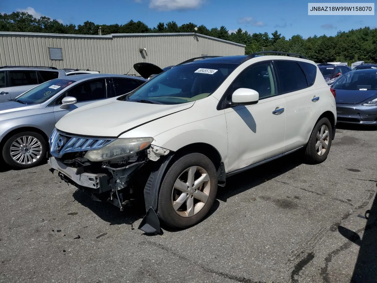 2009 Nissan Murano S VIN: JN8AZ18W99W158070 Lot: 68455734