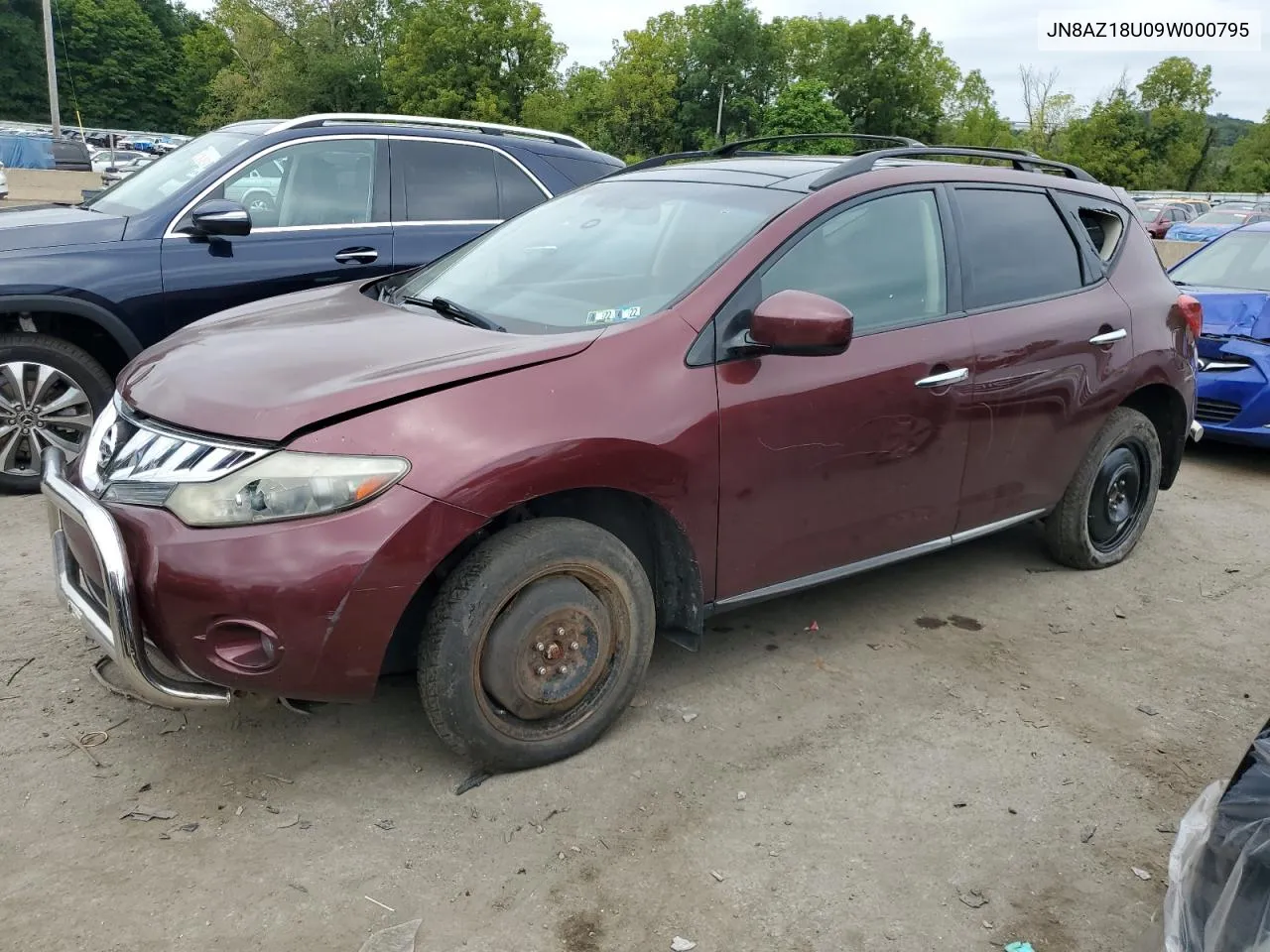 2009 Nissan Murano S VIN: JN8AZ18U09W000795 Lot: 68977574