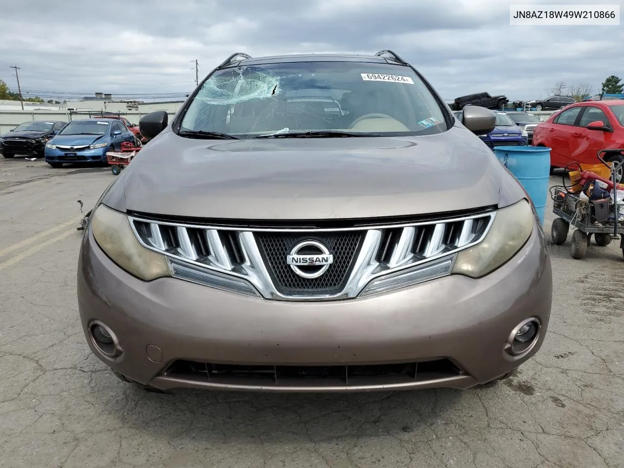 JN8AZ18W49W210866 2009 Nissan Murano S