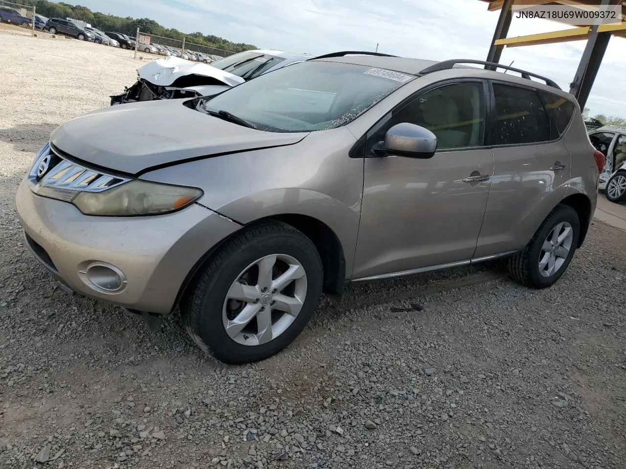 2009 Nissan Murano S VIN: JN8AZ18U69W009372 Lot: 69749604