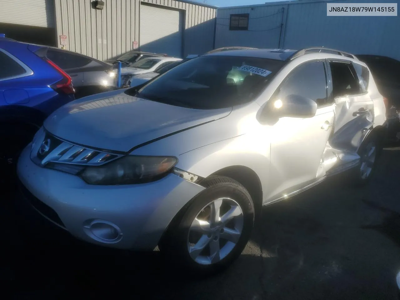 2009 Nissan Murano S VIN: JN8AZ18W79W145155 Lot: 69812024