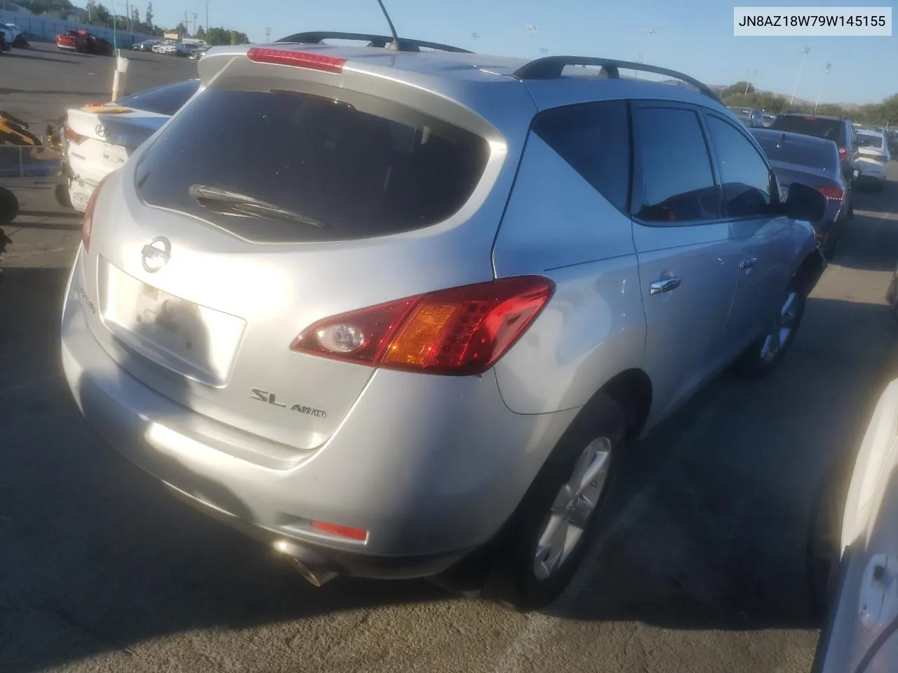 2009 Nissan Murano S VIN: JN8AZ18W79W145155 Lot: 69812024