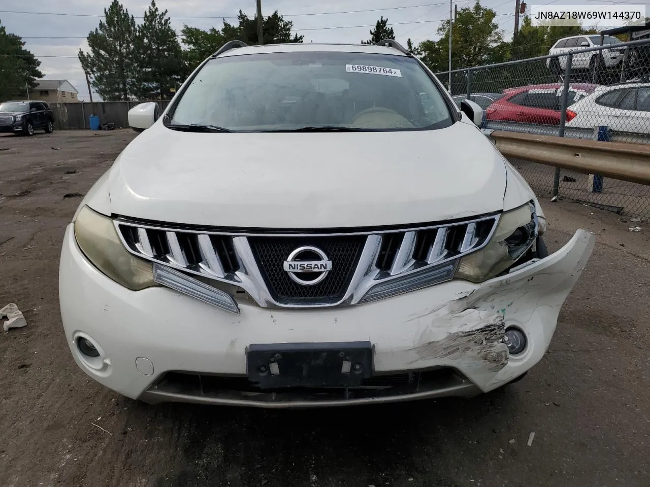 2009 Nissan Murano S VIN: JN8AZ18W69W144370 Lot: 69898764