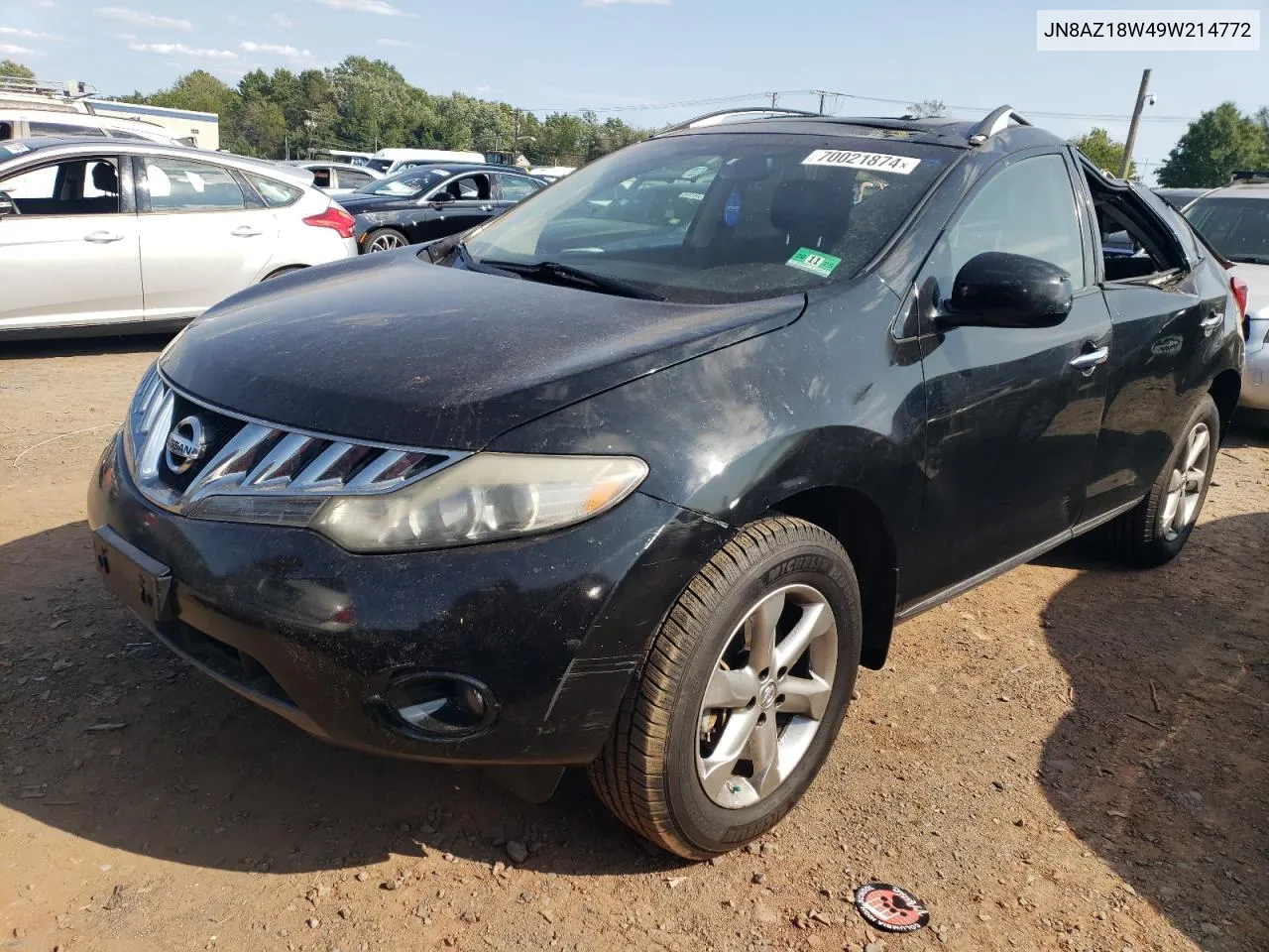 2009 Nissan Murano S VIN: JN8AZ18W49W214772 Lot: 70021874