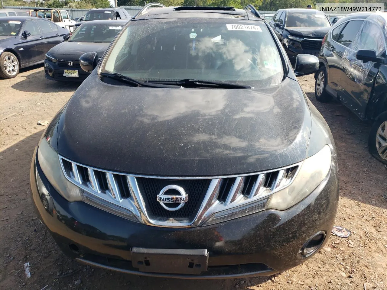 2009 Nissan Murano S VIN: JN8AZ18W49W214772 Lot: 70021874