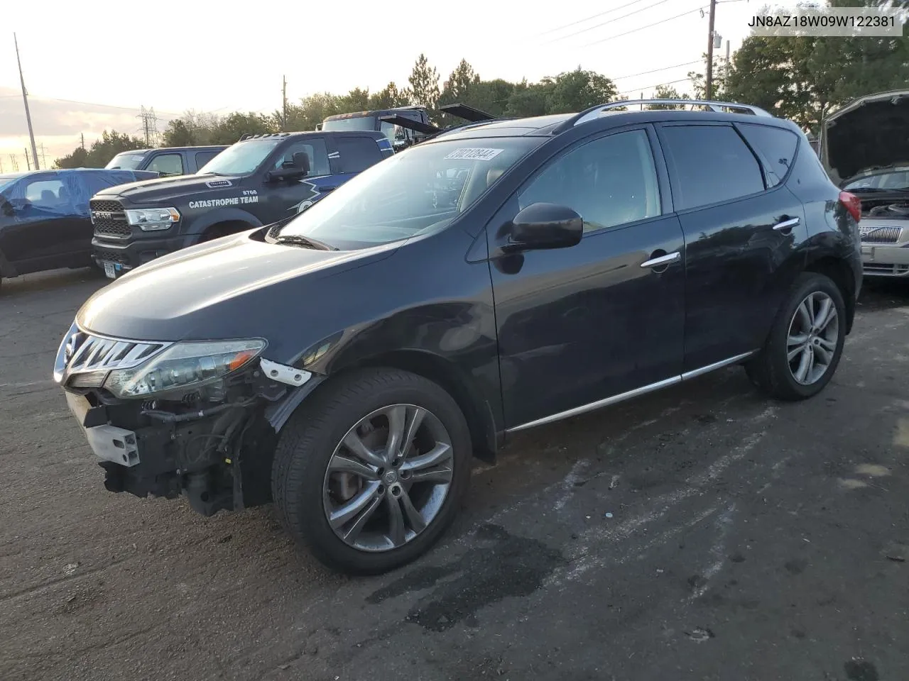 2009 Nissan Murano S VIN: JN8AZ18W09W122381 Lot: 70212844