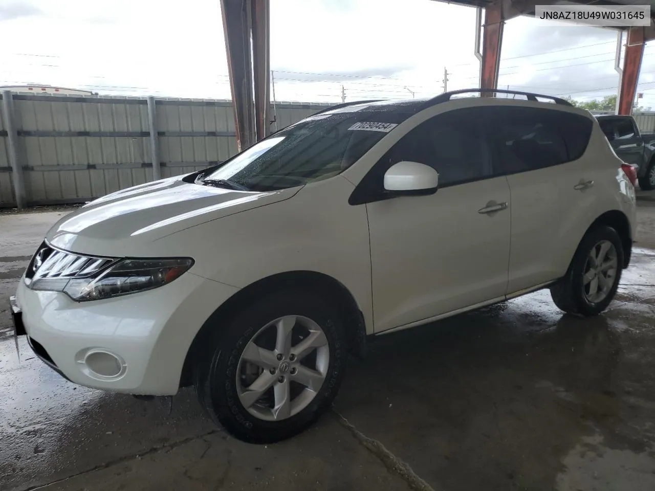 2009 Nissan Murano S VIN: JN8AZ18U49W031645 Lot: 70290454