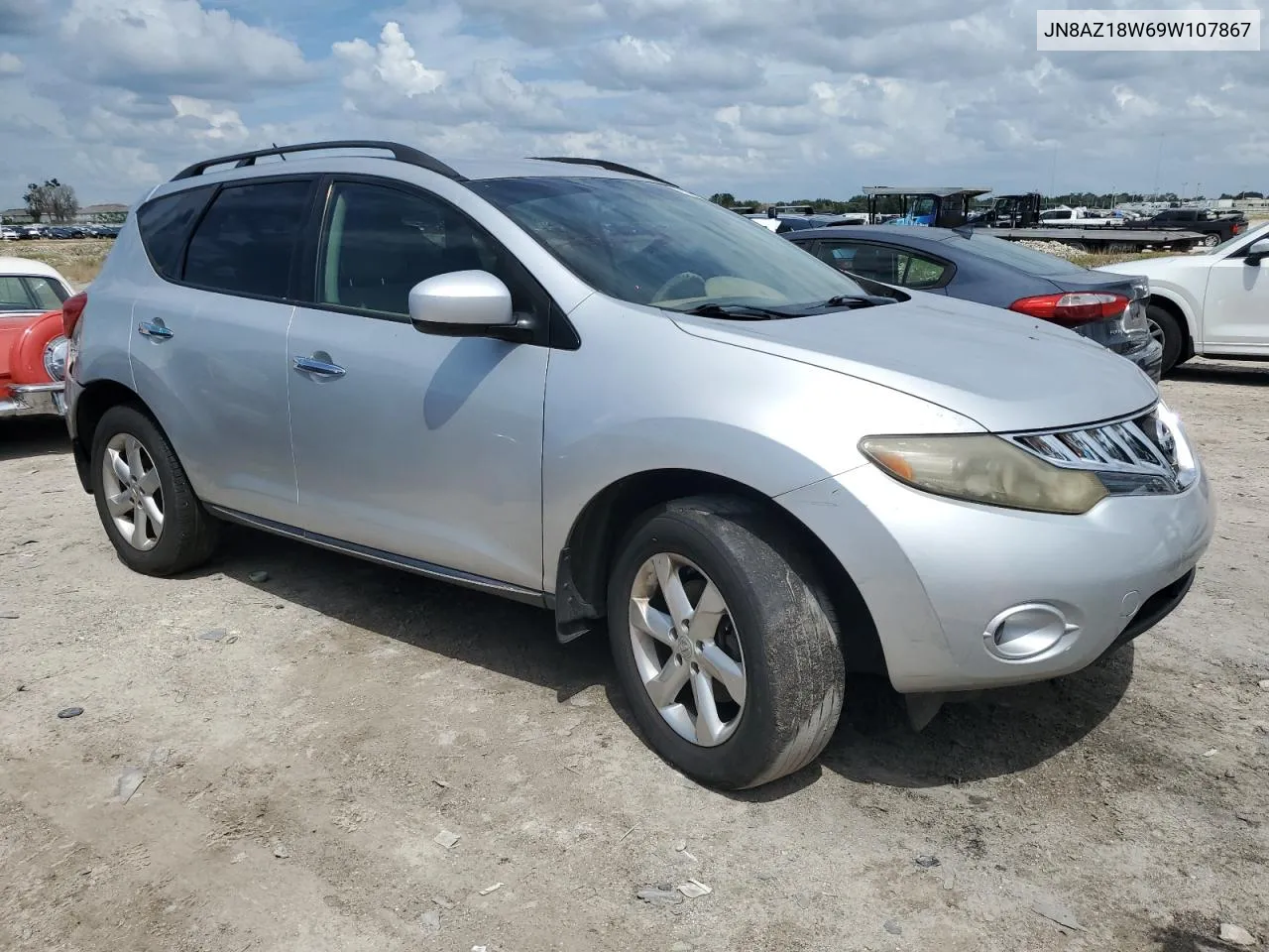 2009 Nissan Murano S VIN: JN8AZ18W69W107867 Lot: 70508914