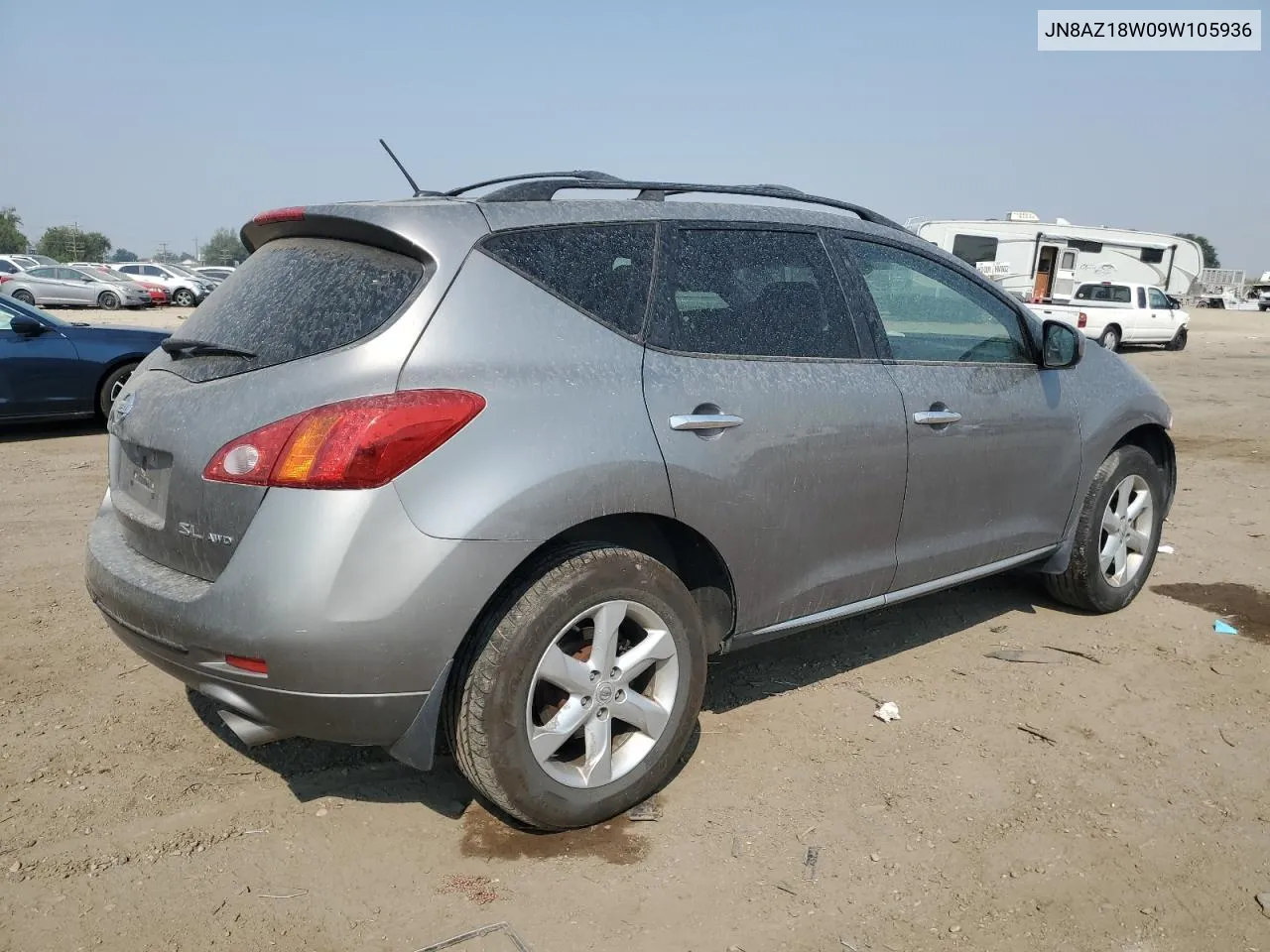 JN8AZ18W09W105936 2009 Nissan Murano S