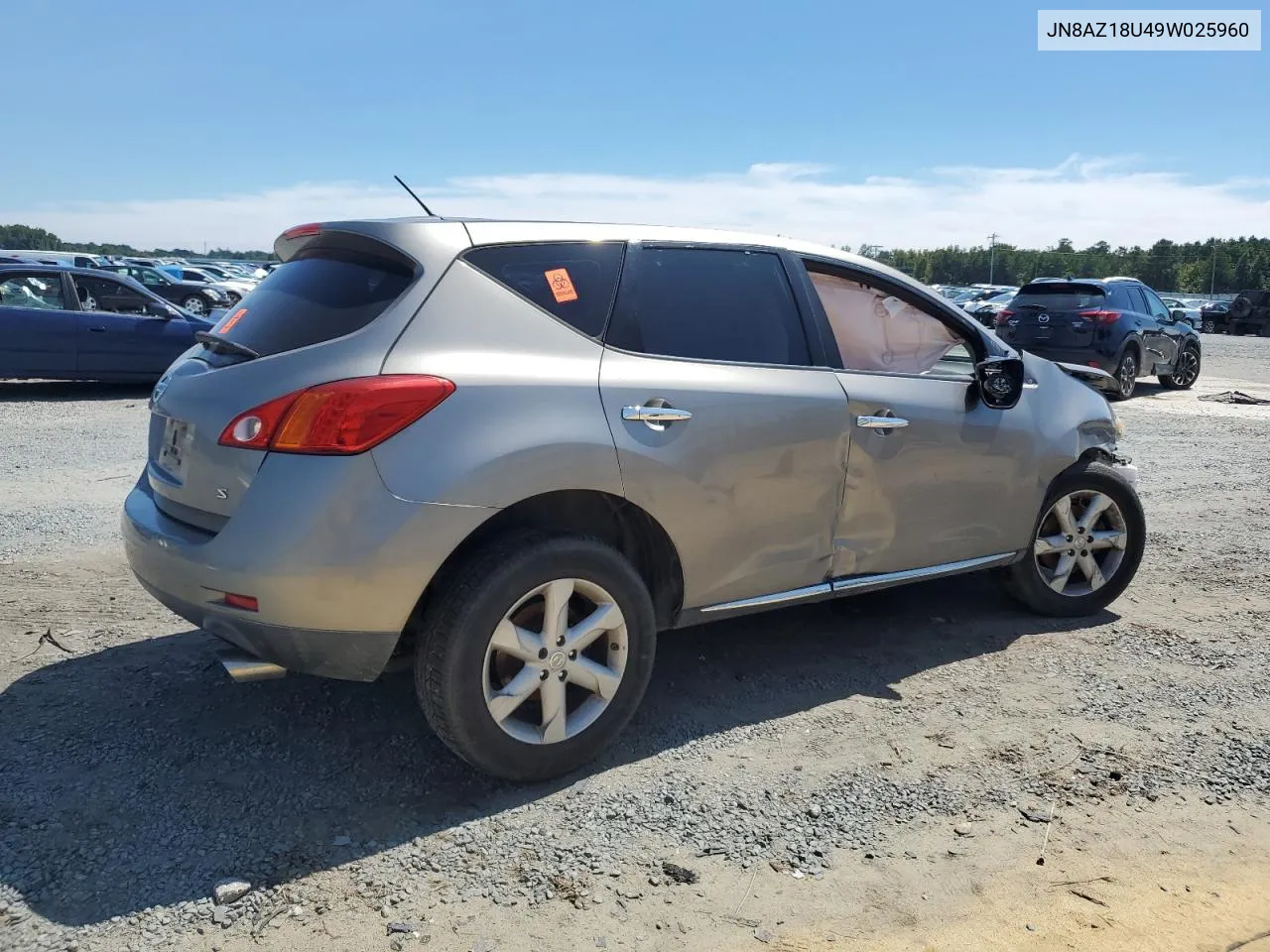 2009 Nissan Murano S VIN: JN8AZ18U49W025960 Lot: 70574074