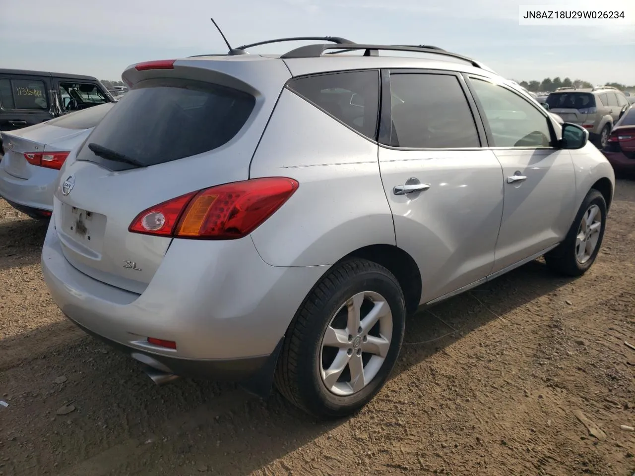 2009 Nissan Murano S VIN: JN8AZ18U29W026234 Lot: 70717364