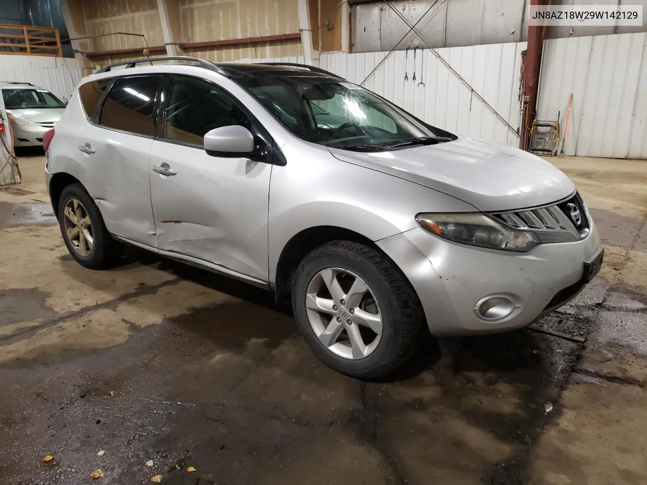 2009 Nissan Murano S VIN: JN8AZ18W29W142129 Lot: 70890764