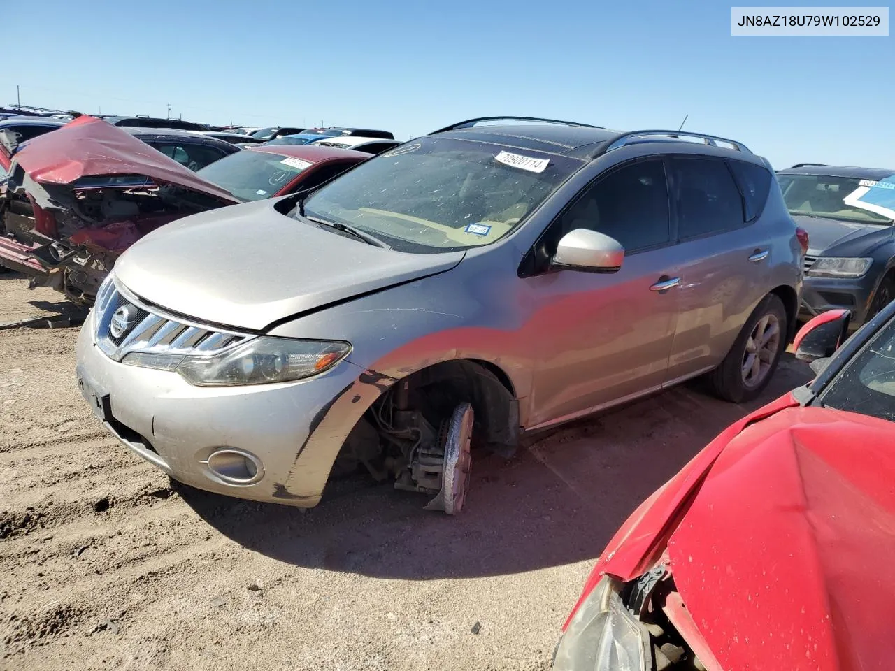 2009 Nissan Murano S VIN: JN8AZ18U79W102529 Lot: 70900114