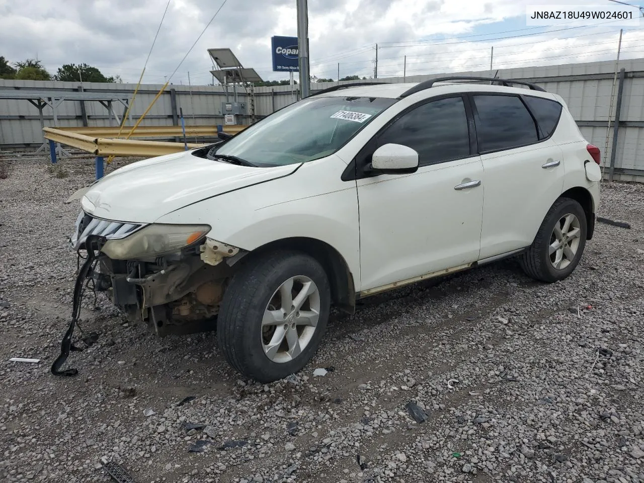 2009 Nissan Murano S VIN: JN8AZ18U49W024601 Lot: 71406384