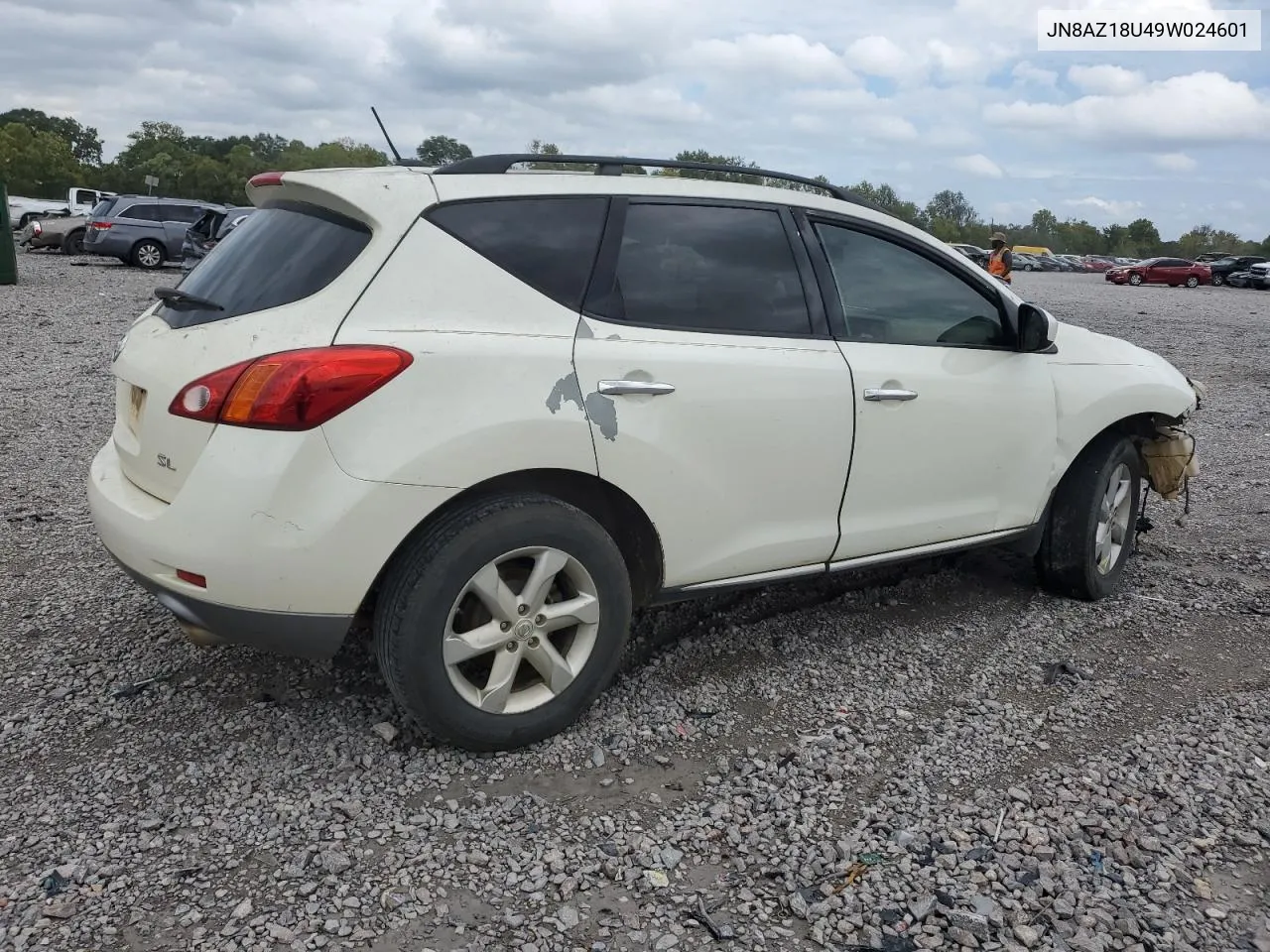 2009 Nissan Murano S VIN: JN8AZ18U49W024601 Lot: 71406384