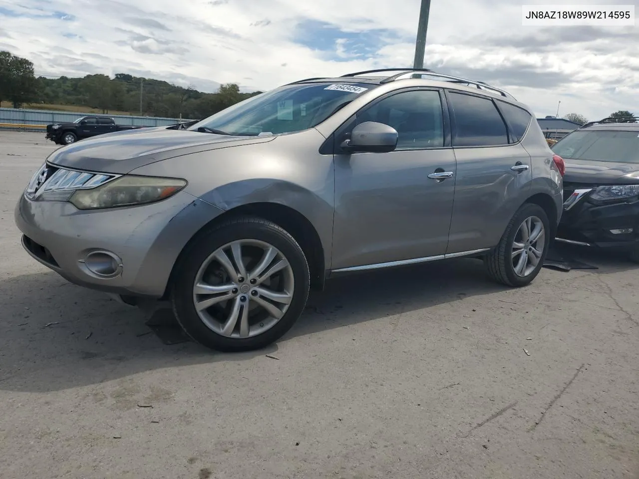 2009 Nissan Murano S VIN: JN8AZ18W89W214595 Lot: 71643454